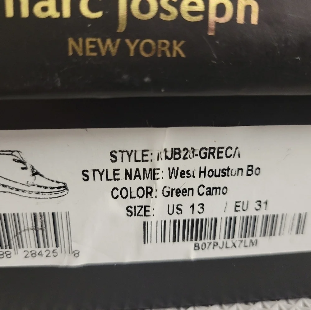 NIB‎ Marc Joseph West Houston Camo Green Kids Bootie